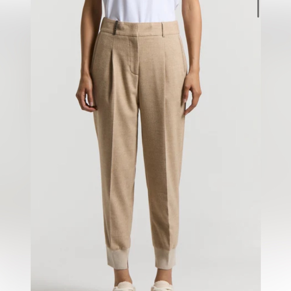 Peserico Wool and viscose flannel trousers
